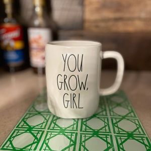 Rae Dunn You Go Grow, Girl with cactus